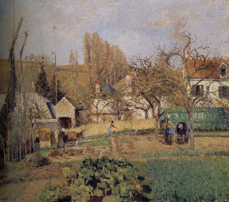 Camille Pissarro Loose multi-tile this Ahe rice Tash s vegetable garden china oil painting image